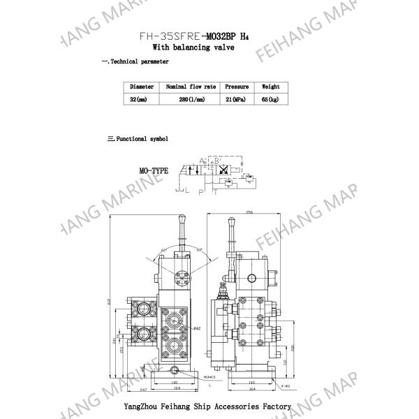 35SFRE-MO32BP-H4 Control Valve For The Hydraulic Which Technical Data