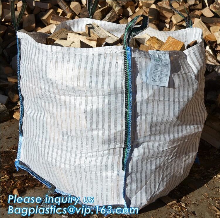 customizable PP u-panel baffle big bag /coated white woven PP jumbo bag/ventilated 4 panel baffle bag/all colors availab