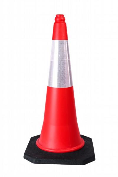 Quality 750mm Economy Traffic Cone Highwayman Reflective Safety Cone for sale