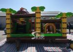 Dinosaur Park Inflatable Bounce Slide Combo Jumping Castle With Slide For