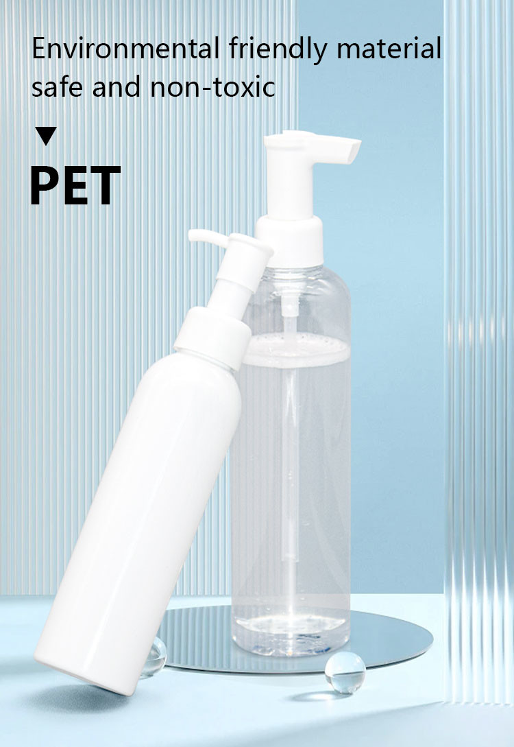 180ml/200ml/300ml Round shape PET Makeup Remover Bottle Cleansing Oil Packaging UKG28