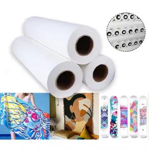 China 95GSM 44 inch*400m epson sublimation paper Roll For Polyester Fabric wholesale