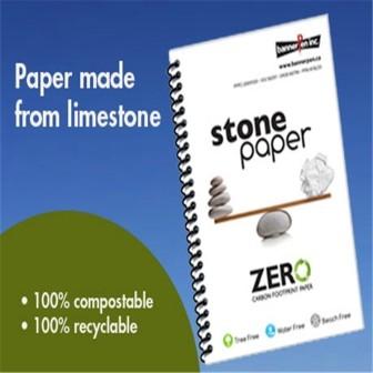 Quality CaCO3 HDPE Stone Paper Eco Friendly RBD300 Rich Mineral Paper for sale