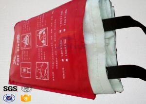 China 7oz Kitchen Fiberglass Heavy Duty Fire Blanket with 100 % Glass Fiber Materials wholesale
