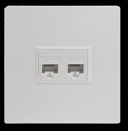 CAT7 Keystone Socket 10Gbps - Slim Profile for Data Centers (UL 94V-0 Fire Rating) electric wall switch
