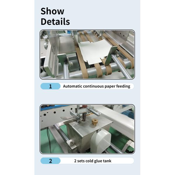 CQT-800 Automatic Folder Gluer Machine for Aluminum Foil and Tin Foil Packaging Box