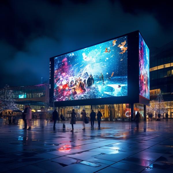 Advertising P8 Outdoor LED Display Screen Illuminate Energy Efficient