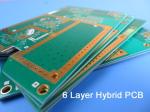 Rogers 4350 Blind Via Mixed Signal PCB 6 Layer For Digital Satellite Receiver