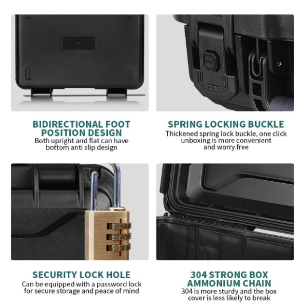 Custom Color IP67 Waterproof Tool Box with Inner Size 385*285*130mm for Durable Storage