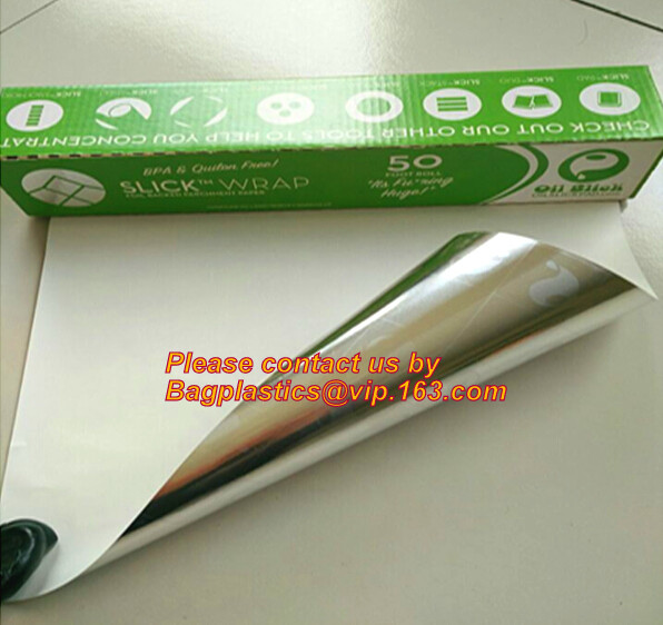 5M*37CM width non-stick silicone coated baking parchment paper,roasting paper for grill,line,cooking,BBQ bagplastics pac