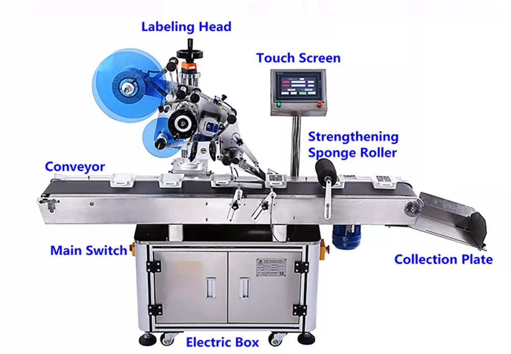 15mm Flat Bottle Labeling Machine with Date Coder and Automatic Label Applicator