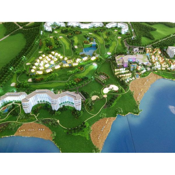 Exhibition Use Commercial Building Model Large Scale Villa Resort Style