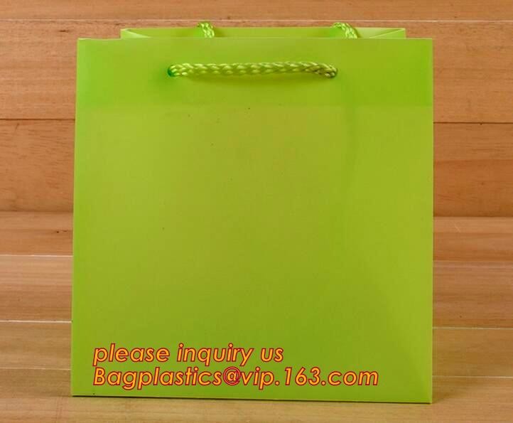 Promotional customized high quality soft loop plastic cloth bag,manufacturer custom soft loop handle polyethylene PE pla