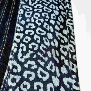 China TianSL Stretch Leopard Animal Printed Denim Fabric Yarn Dyed wholesale