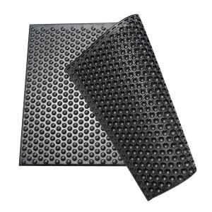 Black Rubber ESD Antistatic Cone Pattern Anti Fatigue Mat For Cleanrooms Semiconductor Workshops