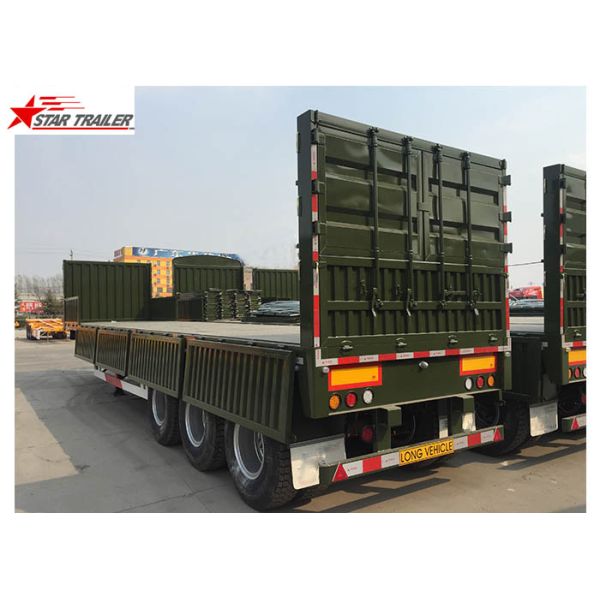 Cargo Stake Side Wall Semi Trailer 60T Heavy Duty Load