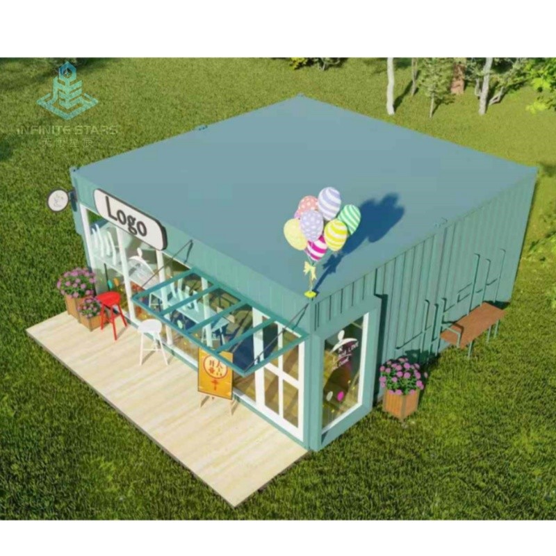 20ft 40ft Container Modifications Prefab Luxury Custom Modular Home Cube Tiny House Shop Supermarket