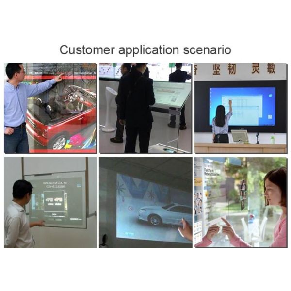 Interactive Capacitive Touch Foil Film PCAP Touch Screen Kiosk Transparent Nano Touch Wall For Window Shop