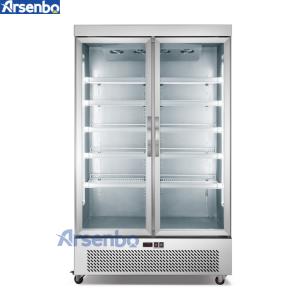 China SS304 Glass Door Refrigerator Freezer on sale