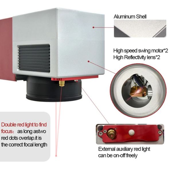 Mopa Laser 50W 60W 100W Fiber Color Marking Engraving Machine on Metal Gantry Type Configuration Advanced Technology