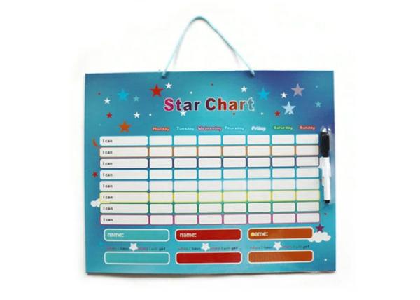 Custom Magnetic Reward Chart Dry Erase Board for Children with Customizable