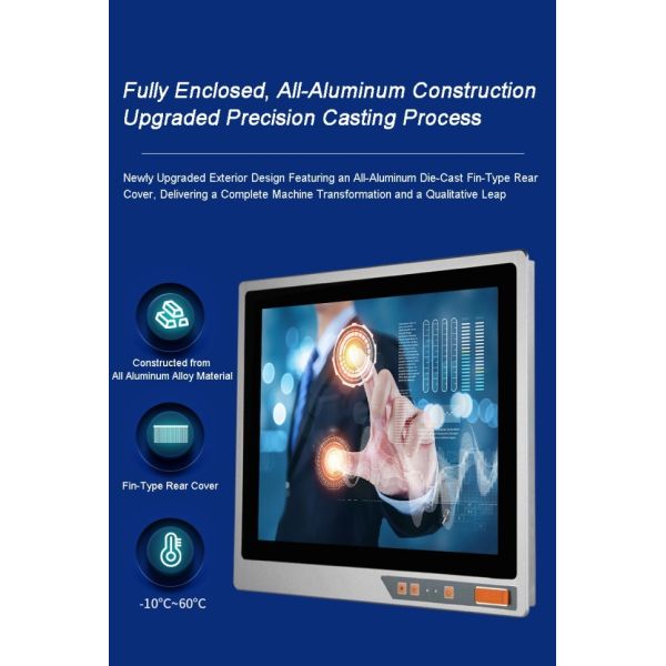 24 Inch LCD Display Advertising Capacitive IR Open Frame Embedded Windows PC TouchScreen