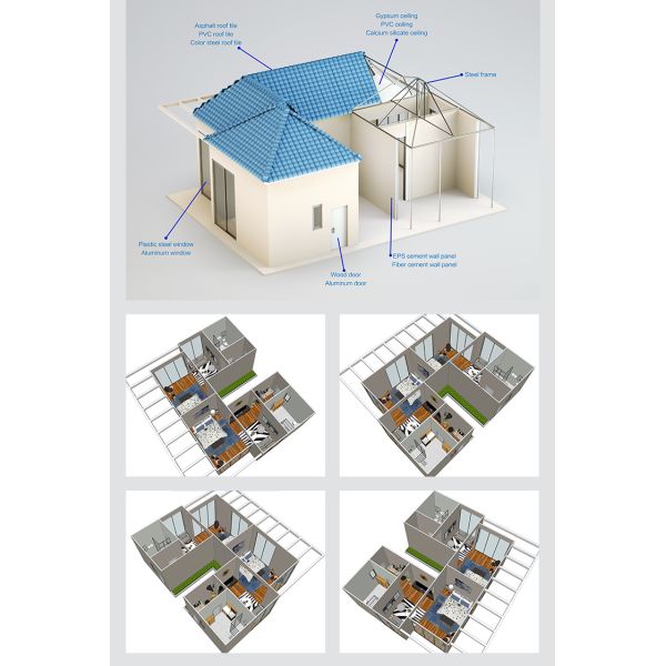 Good Appearance Light Gauge Steel Frame Prefab House