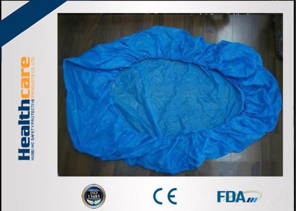 Quality Blue Disposable Bed Protectors With Elastic Band For Hospital / SPA Daily Use for sale