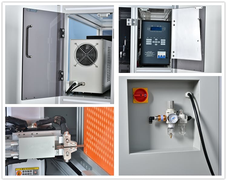 Single Side 5000A/8000A Automatic Rotary Head Spot Welding Machine With Host Computer Program
