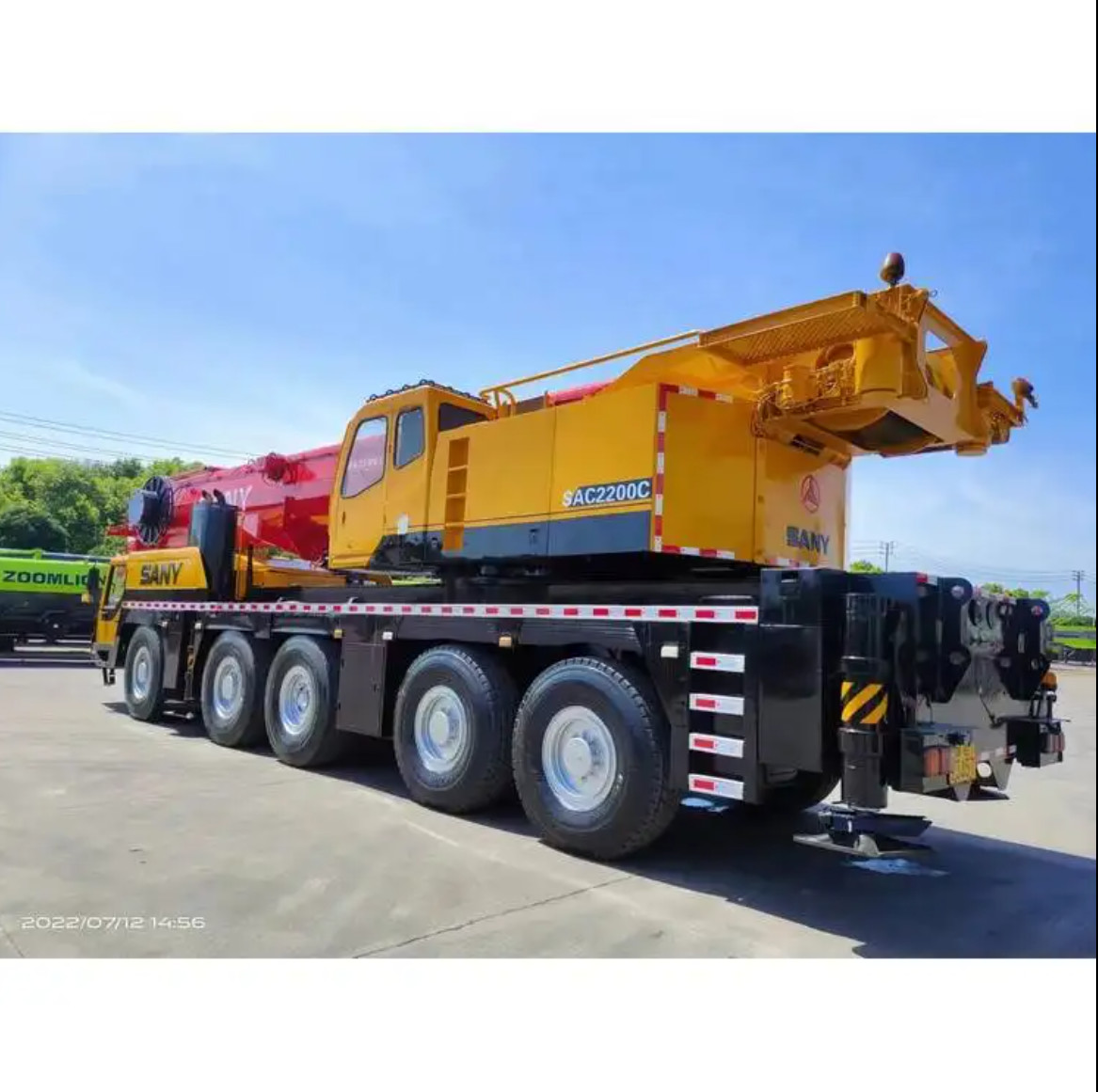 Sany 220T Rough Terrain Used Truck Mounted Mobile Crane With Spare Parts For Sale
