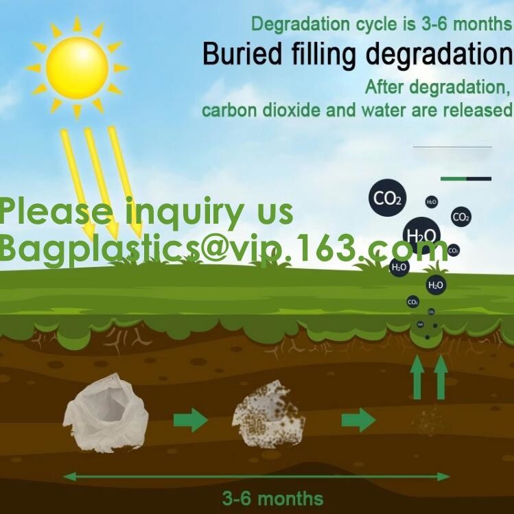Eco friendly EN13432 Ok home compost certified 100% biodegradable compostable plastic T-shirt vest bag for shopping