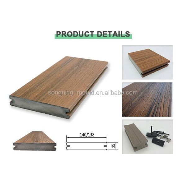 Racecourse Fence Board PVC Composite Decking Co-extrusion for Customer Requirements