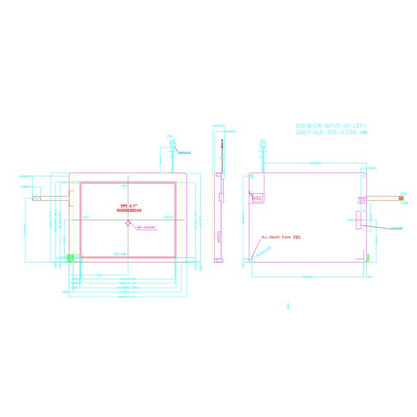 5.7 Inch Resistive Touchscreen Display