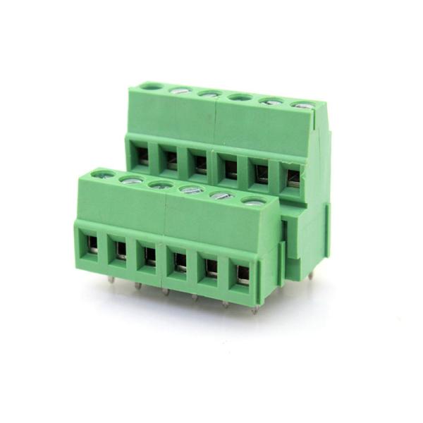 Quality 5.08mm / 0.2" Dual Row PCB Mount Screw Terminal Block Connector for sale