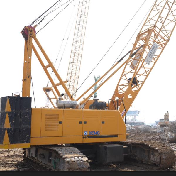 Quality Second Hand Crawler Cranes With 242 /2100 Kw/Rpm Engine Rated Power And 85 T Boom Crawler Crane for sale