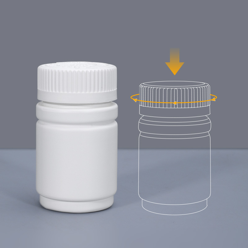 Thicken 60ml-225ml White Hdpe Plastic Pill Bottles with Screw Cap and Tamper Lid