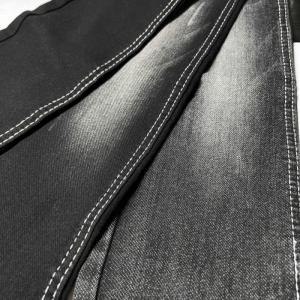 China ODM Knitted Denim Jersey Fabric Sulfur Black Denim Look Material For Winter wholesale
