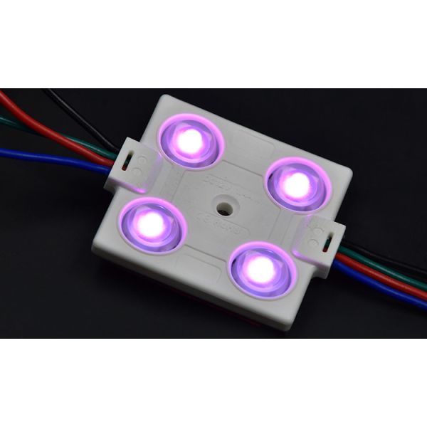 RGB LED Module Lights 12V 1.44W 4 SMD 5050 Waterproof Modulo Modul For LED Advertisement Sign