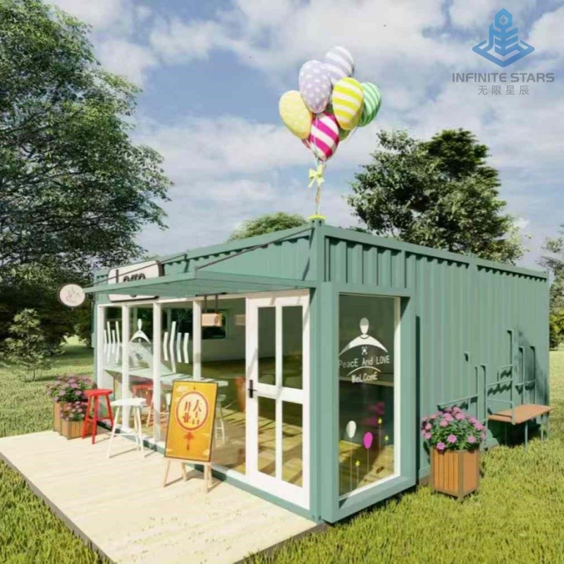 20ft 40ft Container Modifications Prefab Luxury Custom Modular Home Cube Tiny House Shop Supermarket