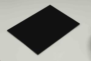 4 X 8ft Space Black Aluminum Composite Wall Cladding Acp Panel For Exhibition