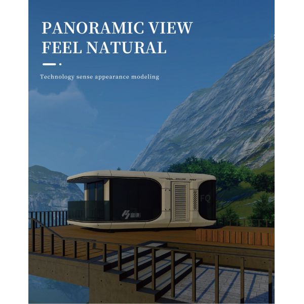 High quality Prefab house camping capsule modular container house modular luxury prefabricated home glass house design