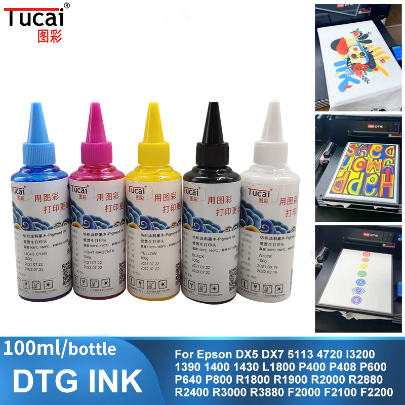 Digital Printing DTG Ink To Garment Printer 100ML 1000ml Textile Ink
