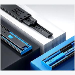 China 1.5 Inches Width Zinc Plated Silver Cabinet Heavy Duty Drawer Slides For Enhanced Functionality wholesale
