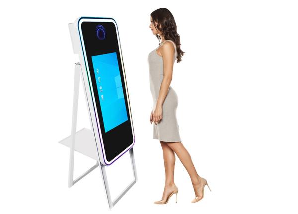Quality Advertising Interactive Mirror Photo Booth With Camera Printer for sale