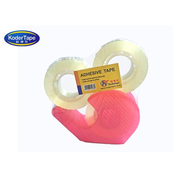 Bopp Adhesive Yellowish 24mm Transparent Colored Tape