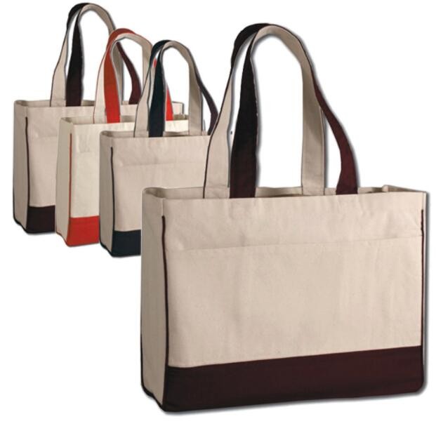Custom silk screen printed Cotton material handle style blank natural cotton canvas bag without logo bagplastics bagease