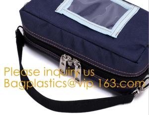 China Bank Pack Case Manufacturer Customize Strong Power Waterproof Locking Secured Bank Tool Coin Money Bag With PVC Window wholesale