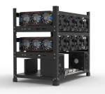 12GPU Server Case Open Air Frame Mining Miner Rig For ETH BTC LTC Crypto Coin
