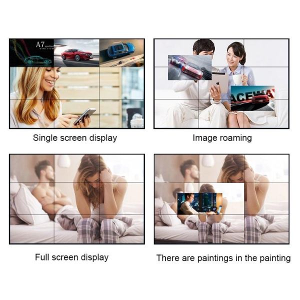 LCD splicing Panels LG Video Wall 2x2 3x3 4K Digital Monitor 3D TV Screen for control room