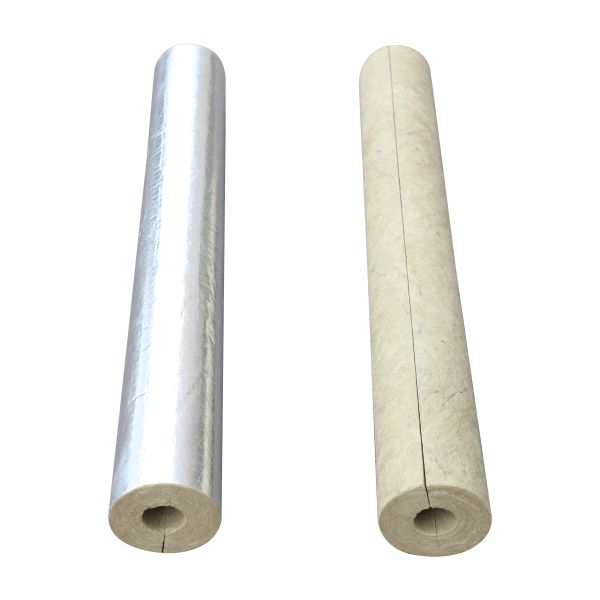 Fireproof Stone Wool Insulation Tube Durable HVAC System Rock Wool Pipe Cover Heat Insulation Material